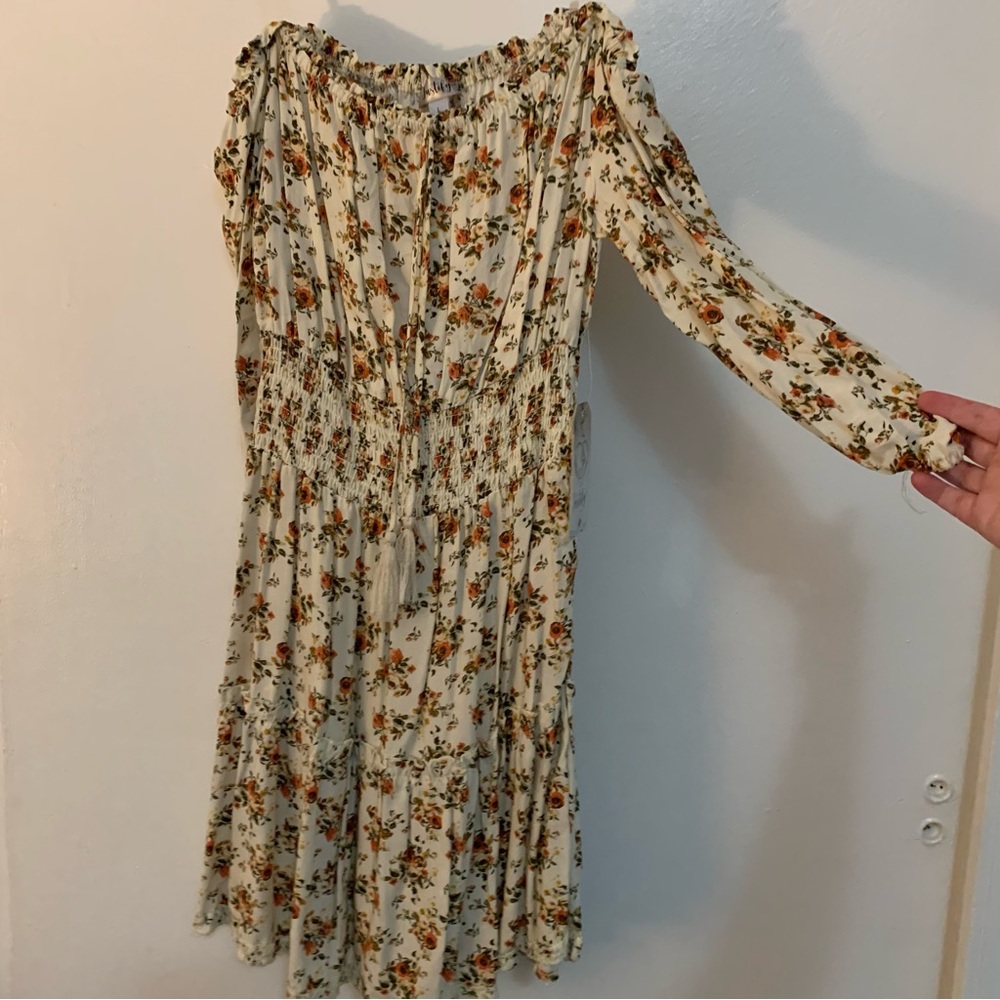 Floral Cream Dress